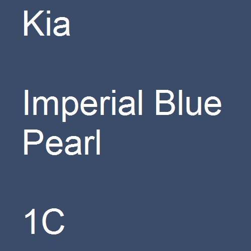 Kia, Imperial Blue Pearl, 1C.